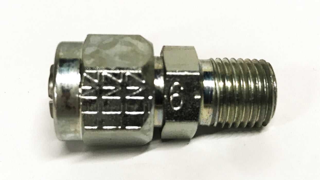 Lenz 1/4 inch Male x 3/8 inch Female Hydraulic Swivel Adapter [Lot of 4] NOS