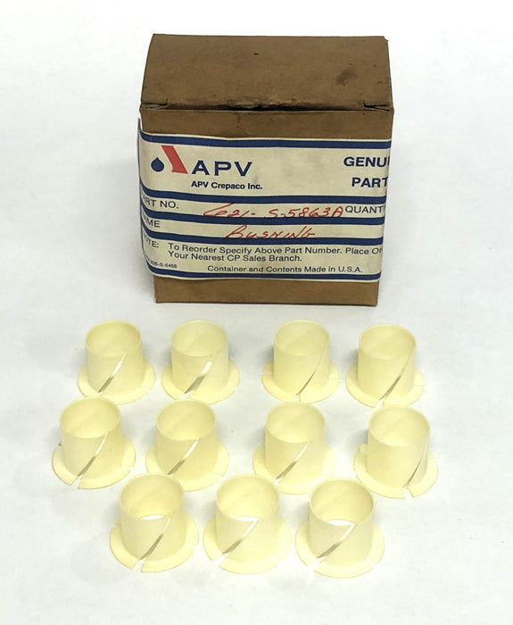 APV 0.86 Inch ID 0.92X1.28 Inch OD Split Bushing 621-S-5863A [Lot of 11] NOS