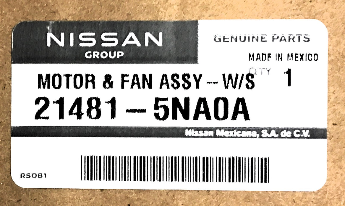 Nissan Engine Cooling Fan Assembly 21481-5NA0A NOS
