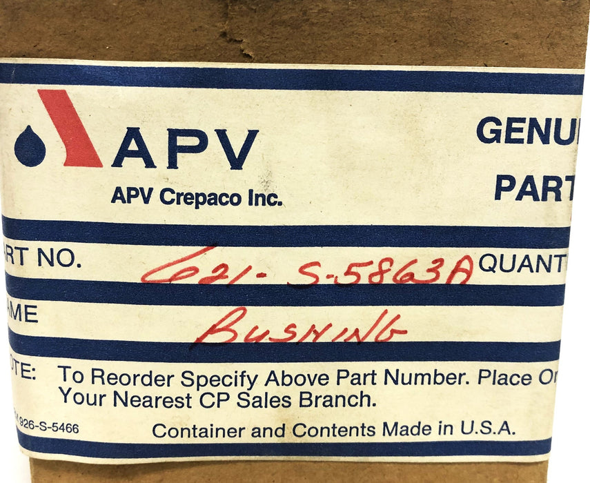 APV 0.86 Inch ID 0.92X1.28 Inch OD Split Bushing 621-S-5863A [Lot of 11] NOS