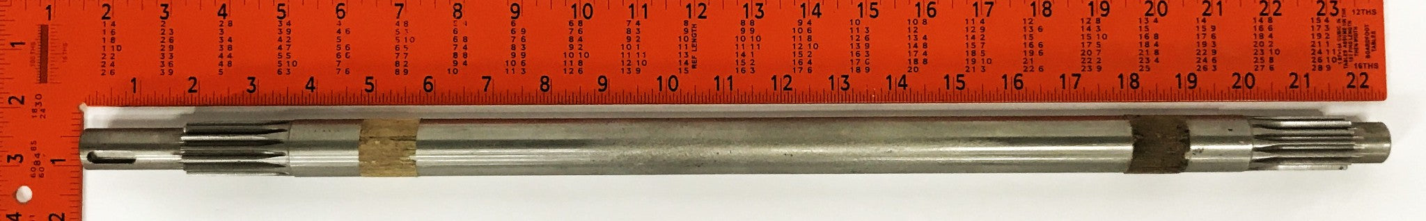 Unbranded 18 inch x 1 inch Spline Machine Shaft NOS