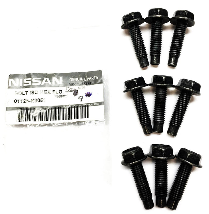 Nissan Group Hex Head Flange Stabilizer Bolt 01125-N8051 [Lot of 9] NOS