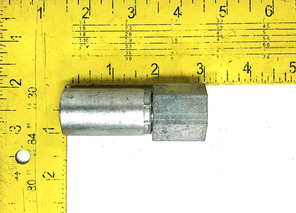 Unbranded 1 Inch Permanent Female Swage Straight Hose Fitting 3903-08208 NOS