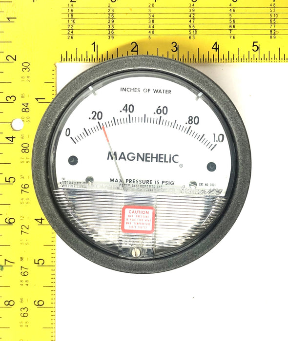 Magnehelic 15PSIG Pressure Gauge 2001 NOS