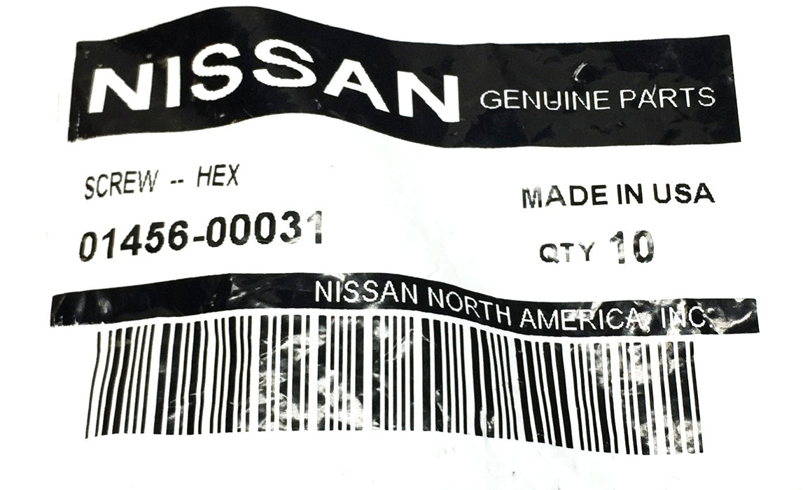 Nissan ECM Screw 01456-00031 [Lot of 10] NOS