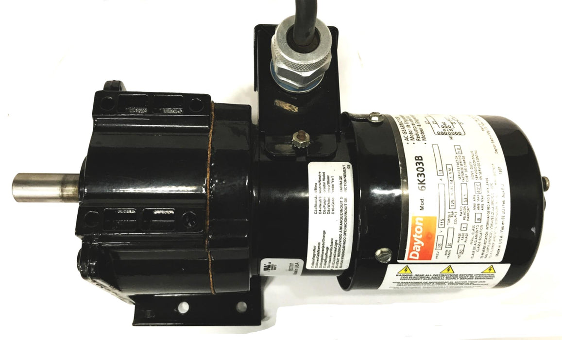 Dayton 6K303B Gear Motor 151-A00-0010 USED