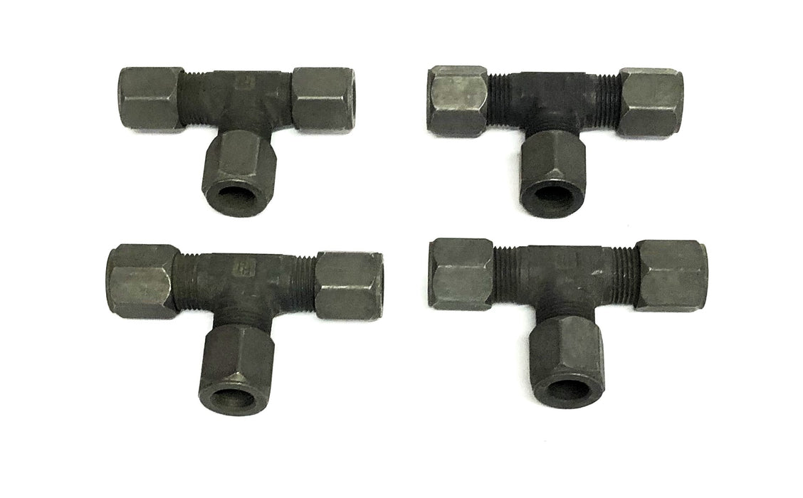 Parker 8BU Union Tee Fitting Male S75 [Lot of 4] NOS