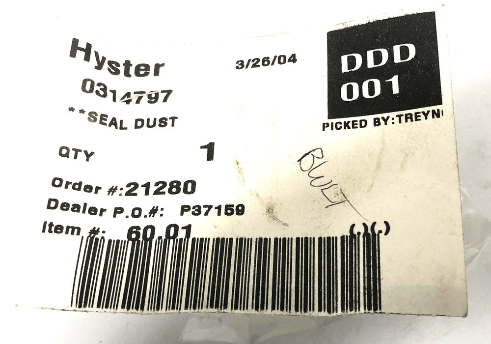 Hyster Dust Seal 0314797 NOS