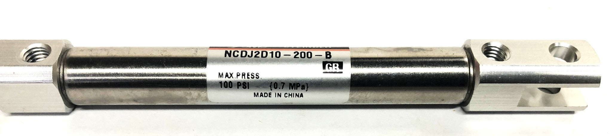 SMC Max Pressure 100PSI BVL Cylinder With Hardware NCDJ2D10-200-B NOS