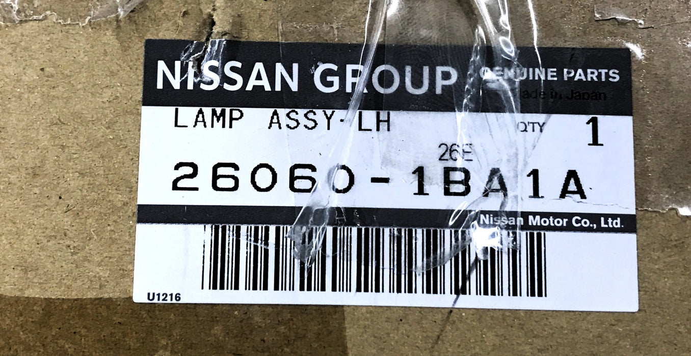 Nissan LH Lamp Assembly 26060-1BA1A NOS
