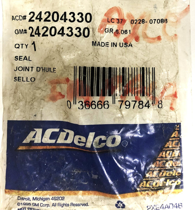 AC Delco/GM Shaft Seal 24204330 [Lot of 3] NOS