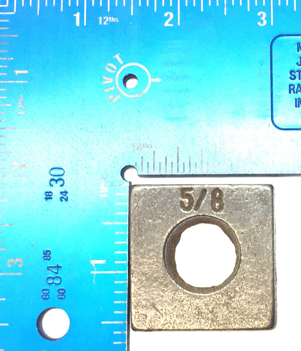 Unbranded 5/8" Screw Size Malleable Iron Square Bevel Washer Pack (23pcs) NOS