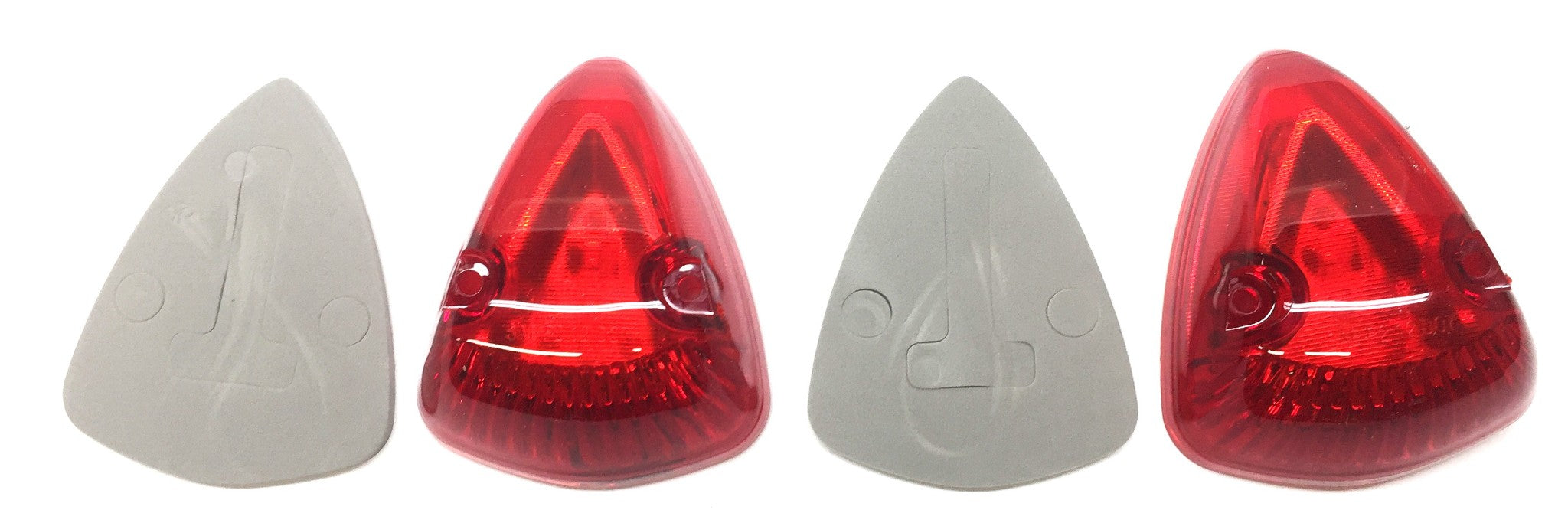 Unbranded Two-Wire Marker Red Lens Assembly 1803 [Lot of 2] NOS