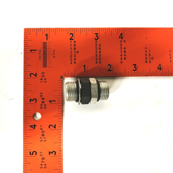 Parker 7/16 inch Straight Hydraulic Adapter [Lot of 4] NOS