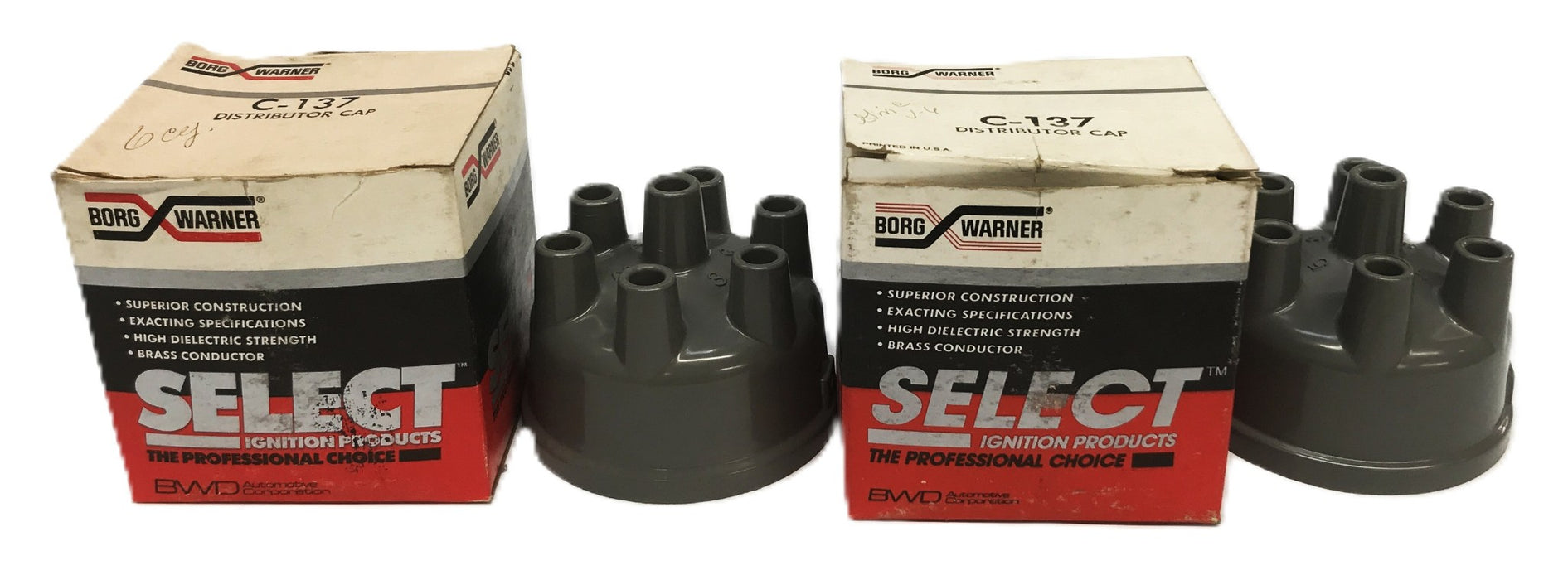 Borg-Warner Distributor Cap C-137 [Lot of 2] NOS