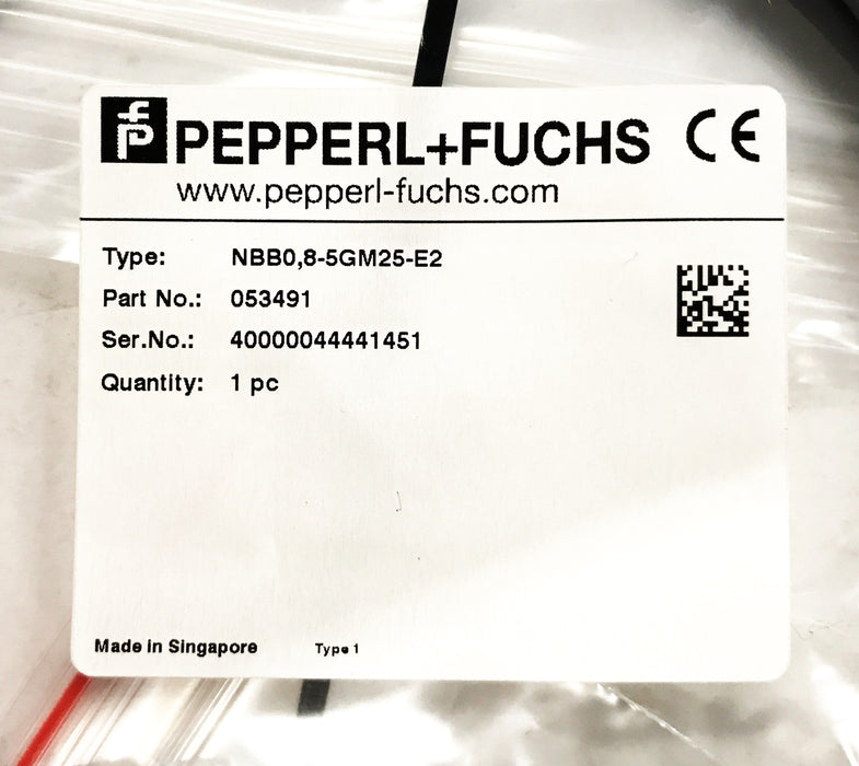Pepperl Fuchs Inductive Proximity Sensor 053491 NOS