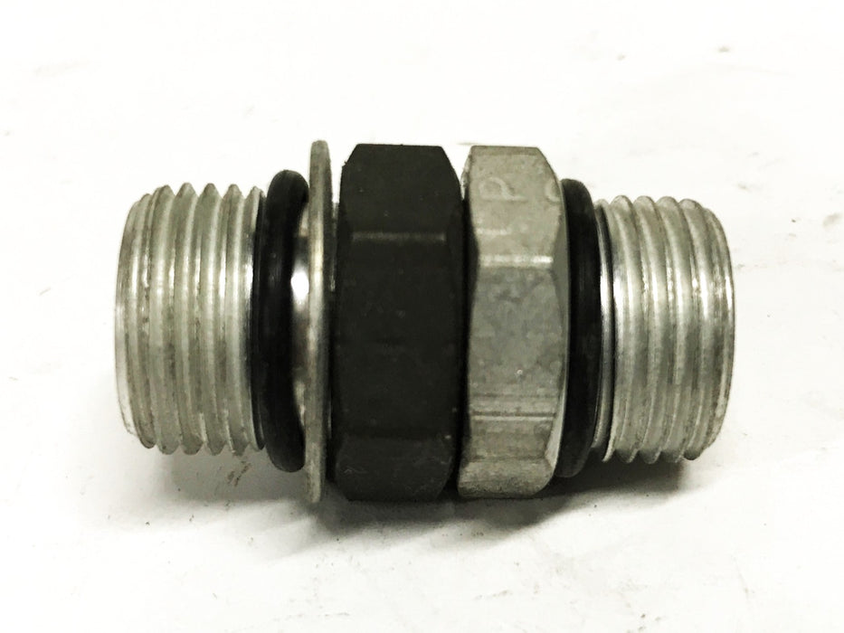 Parker 7/16 inch Straight Hydraulic Adapter [Lot of 4] NOS