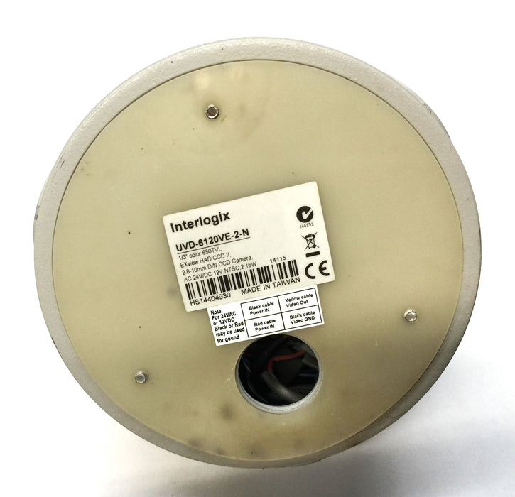 INTERLOGIX UltraView Outdoor Dome CCD Camera UVD-6120VE-2-N (Untested) USED