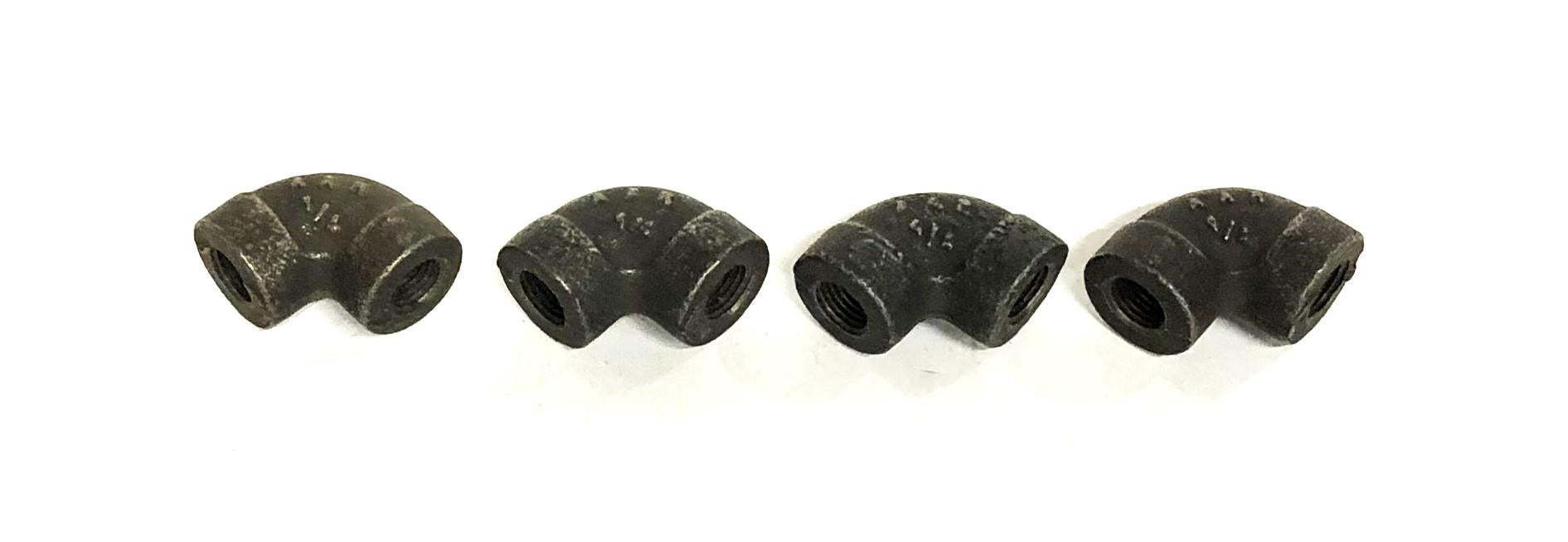 Flagg 90 Degree AAR 300 Female Threaded Elbow Fitting 1/4 Inch [Lot of 4] NOS