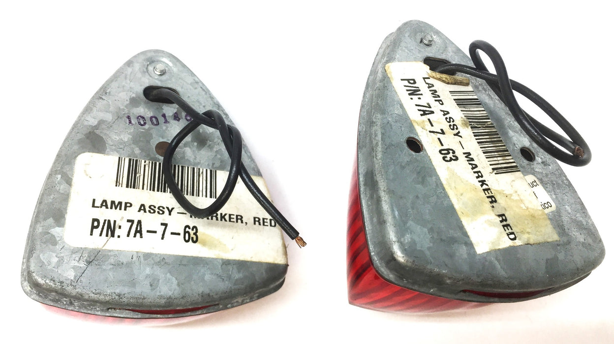 Signal-Stat Clearance Marker Lens Assembly 7A-7-63 (PCE-69) [Lot of 2] NOS