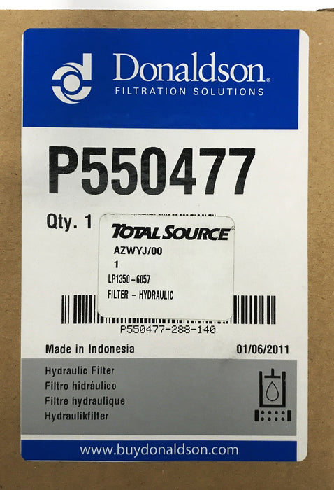 Total Source Forklift Hydraulic Filter LP1350-6057 NOS