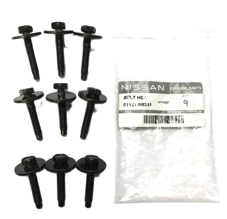 Nissan Group Hex Bolt 01121-N6241 [Lot of 9] NOS