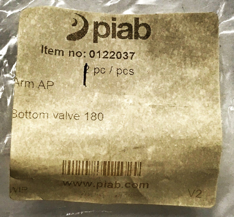 Piab Bottom Valve 180 Arm AP 0122037 NOS
