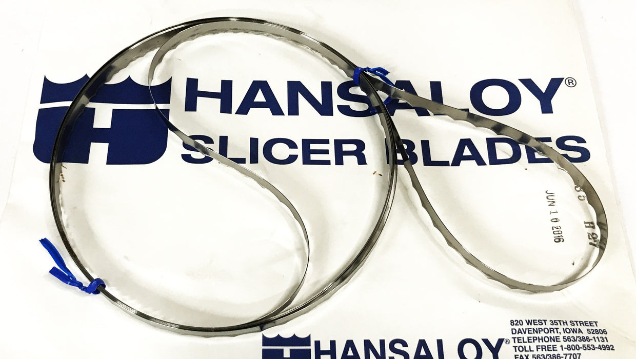 Hansaloy Bun Bread Slicer V-Tooth Blades 135-H27 [Lot of 7] NOS