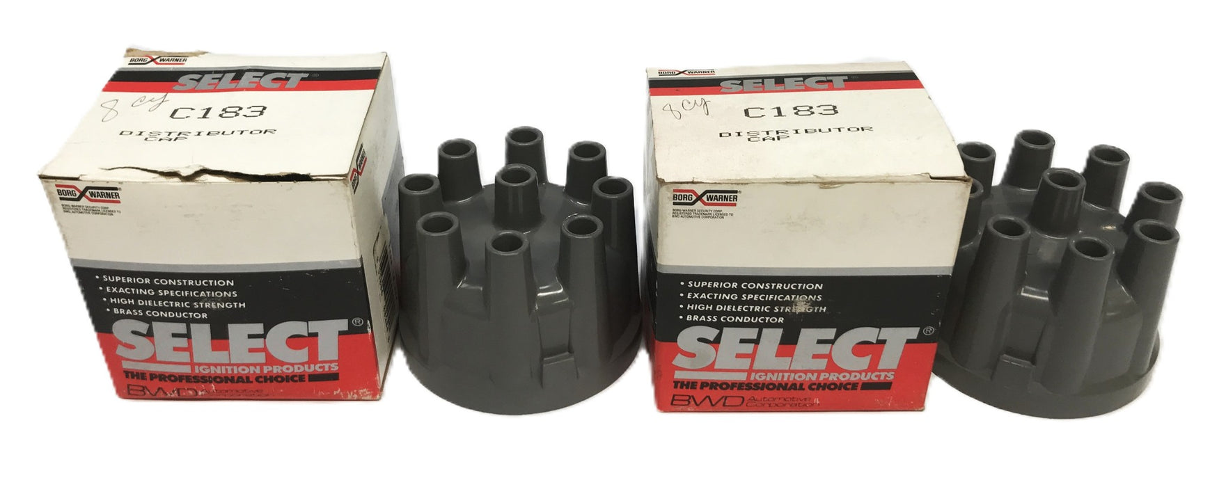 Borg-Warner Distributor Cap C-183 [Lot of 2] NOS