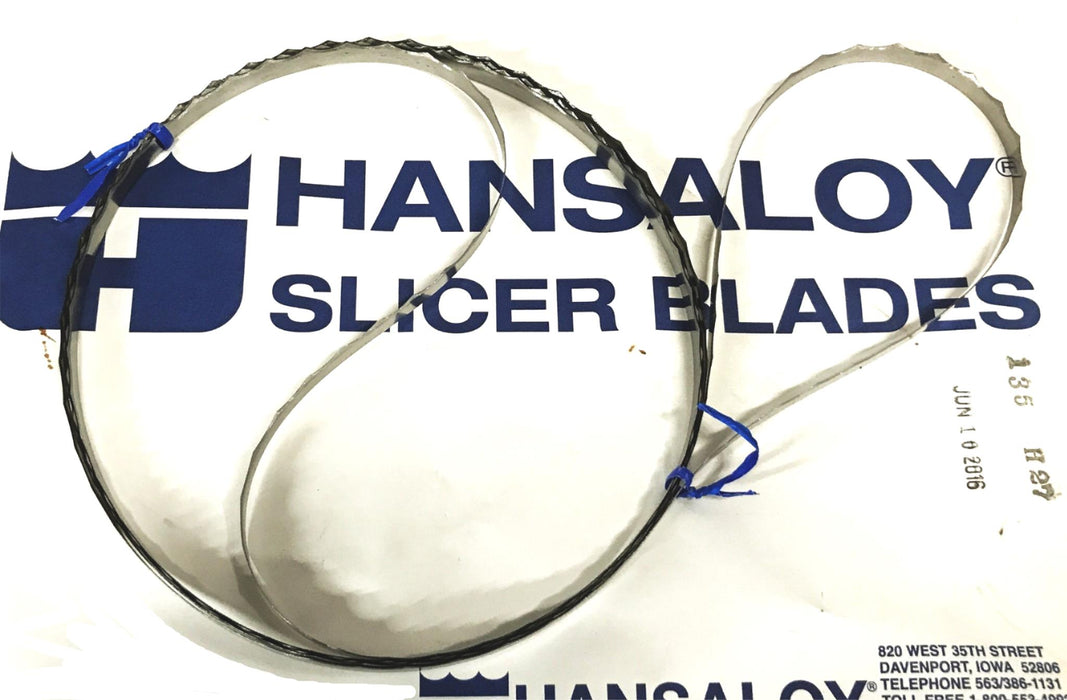 Hansaloy Bun Bread Slicer V-Tooth Blades 135-H27 [Lot of 8] NOS