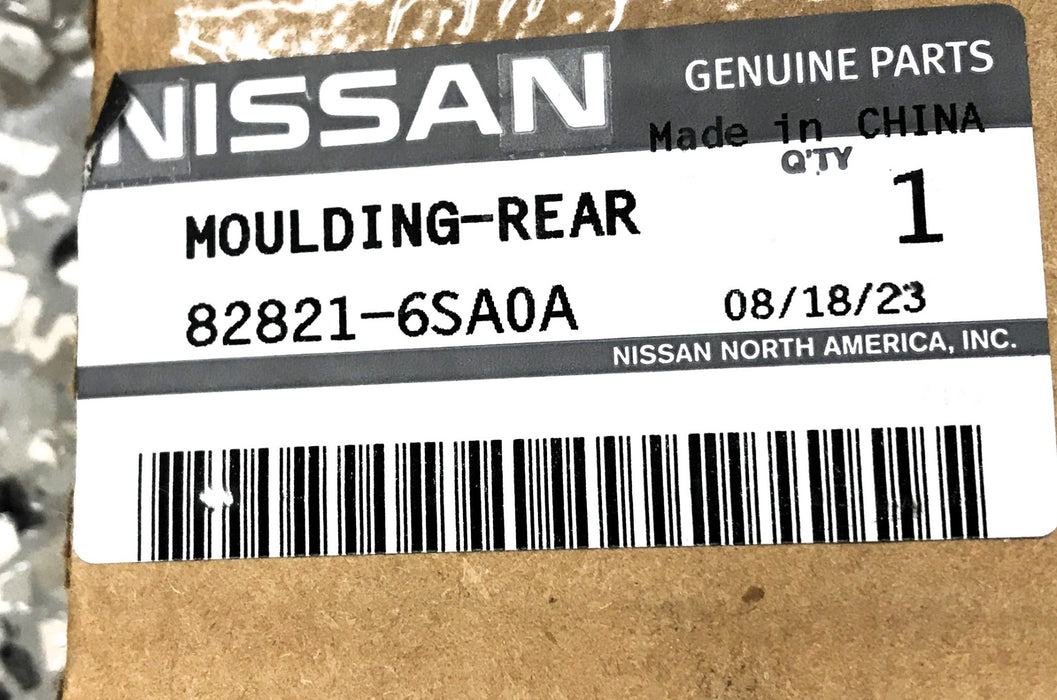 Nissan Rear Door Belt Molding 82821-6SA0A NOS
