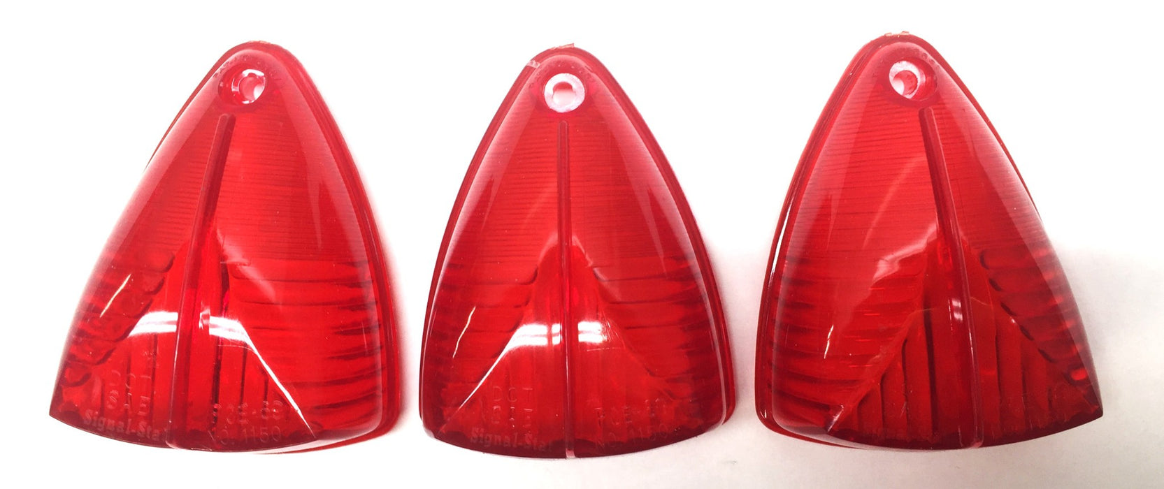 Signal-Stat Clearance Light Red Lens (No Screw) 1150 (8861/PCE69) [Lot of 3] NOS