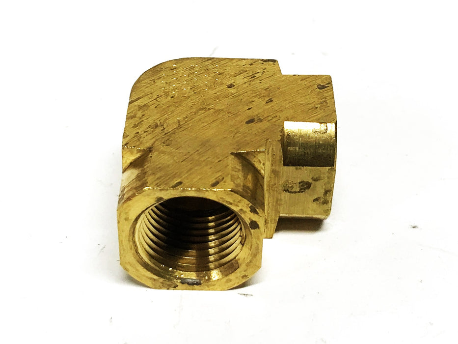 Unbranded 3/8 inch Female Brass Union 90-degree Elbow [Lot of 2] NOS