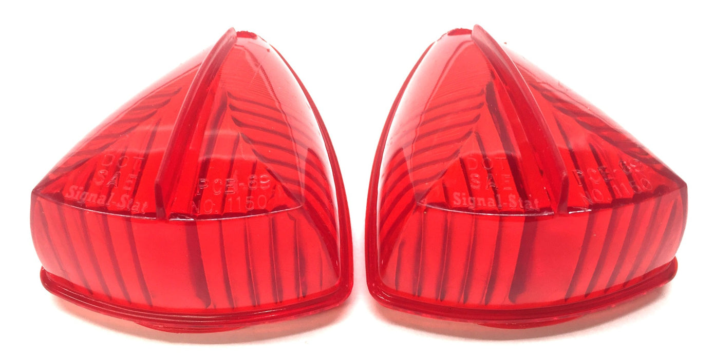 Signal-Stat Clearance Light Red Lens (No Screw) 1150 (8861/PCE69) [Lot of 2] NOS