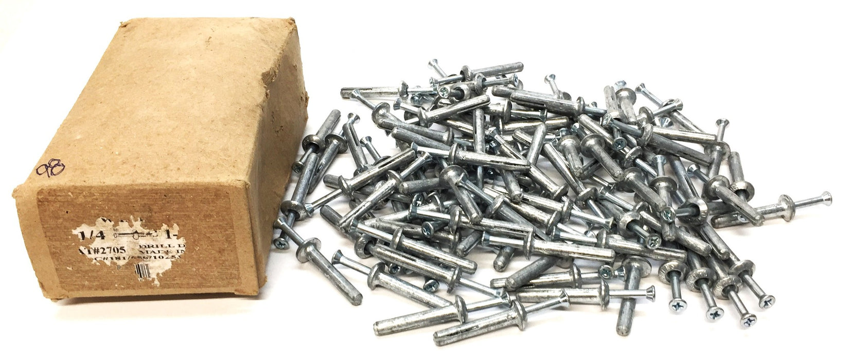 Powers Drill Drive Pin Anchor 1/4" x 1-1/2" [Lot of 98] NOS