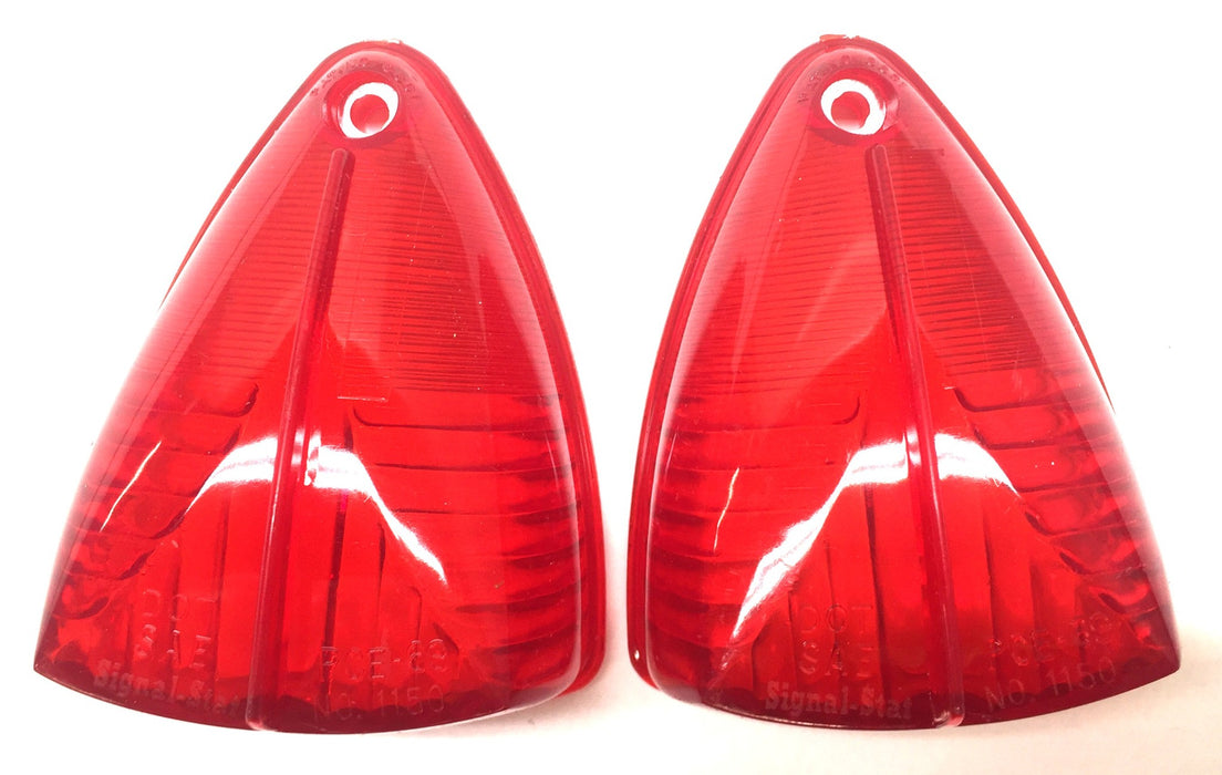 Signal-Stat Clearance Light Red Lens (No Screw) 1150 (8861/PCE69) [Lot of 2] NOS