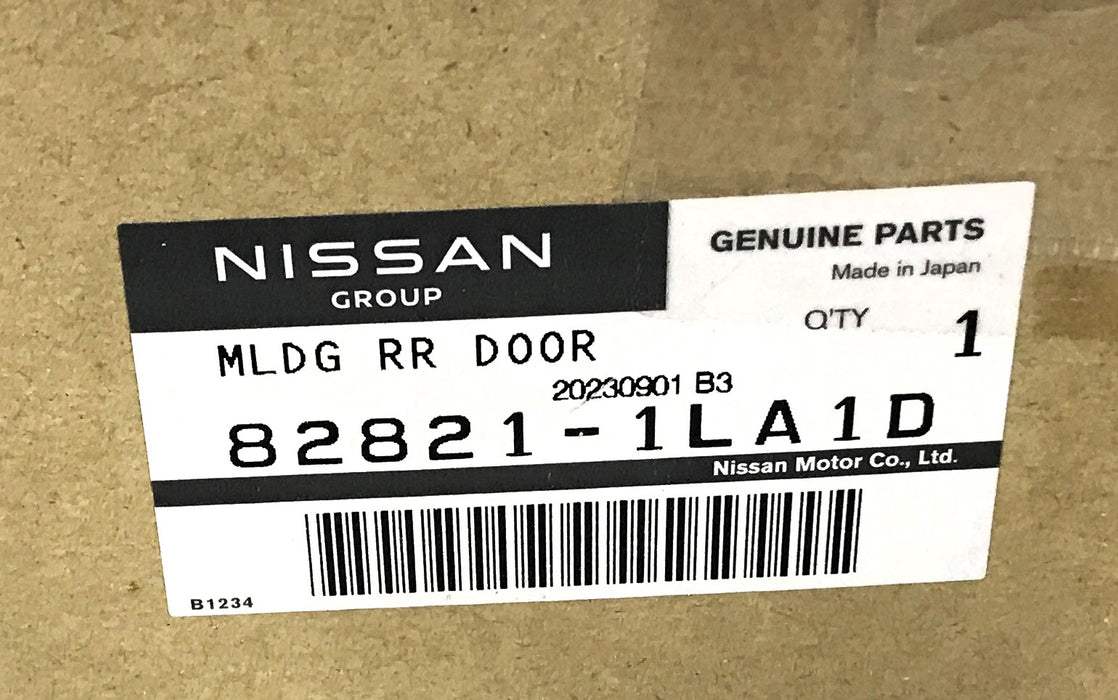 Nissan Rear Door Belt Molding 82821-1LA1D (NOS)