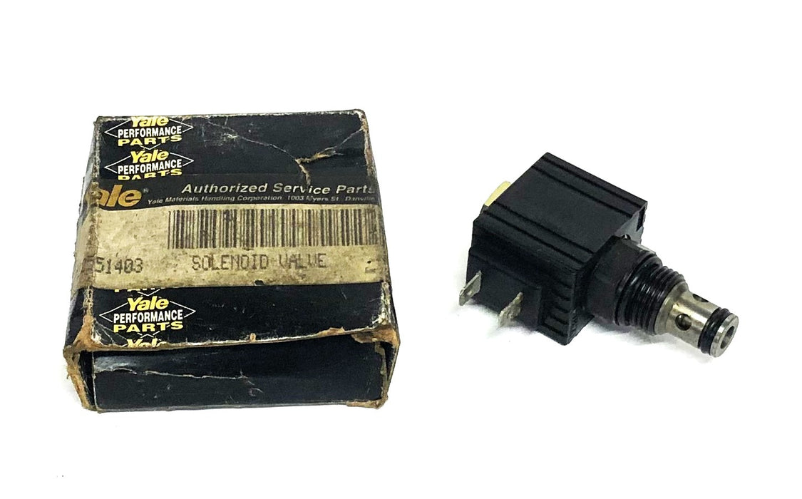 Yale/Waterman 12VDC Solenoid Valve 722551403 (704107) NOS