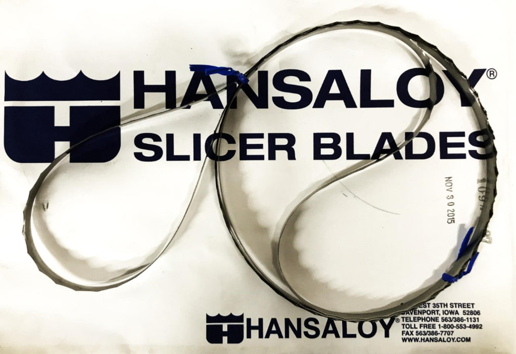 Hansaloy Bun Bread Slicer V-Tooth Blades 109-1/2-H27 [Lot of 7] NOS