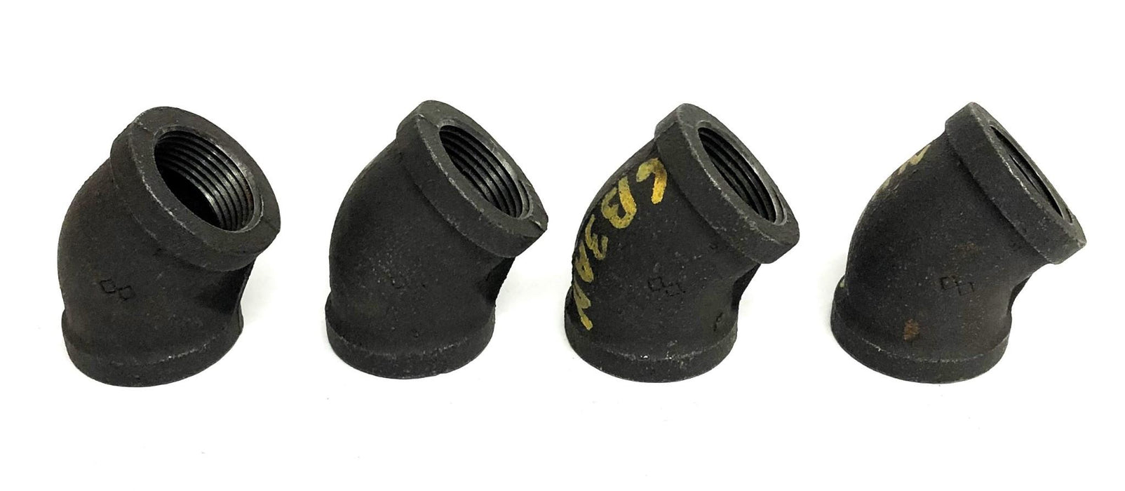 Unbranded 45 Degree Elbow Fitting 1 Inch [Lot of 4] NOS