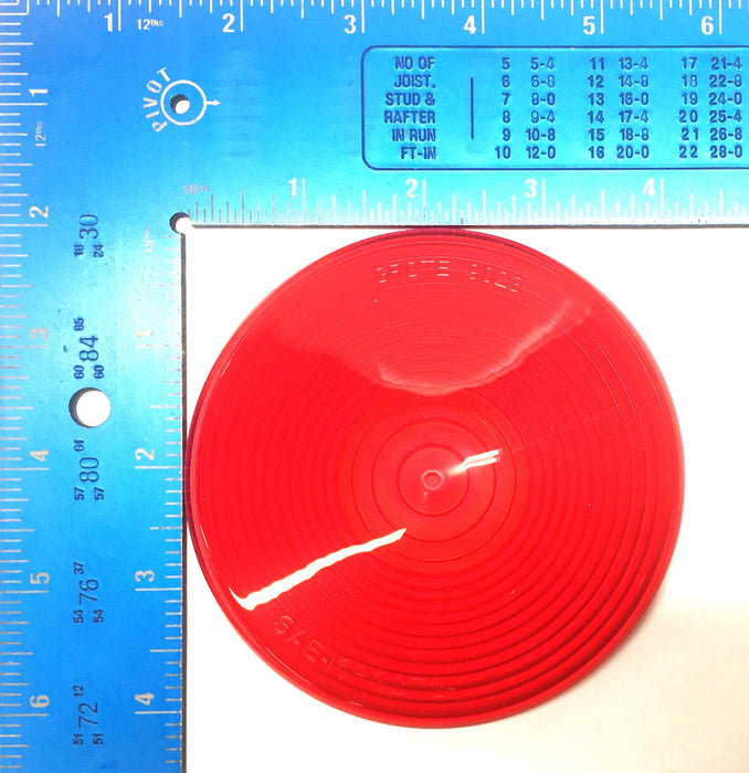Grote Red Stop Tail Turn Replacement Lens 90232 [Lot of 3] NOS