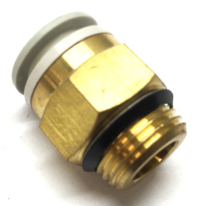 SMC 12mm Push-To-Connect x 5/8" MNPT Straight Spore Fitting [Lot of 6] NOS