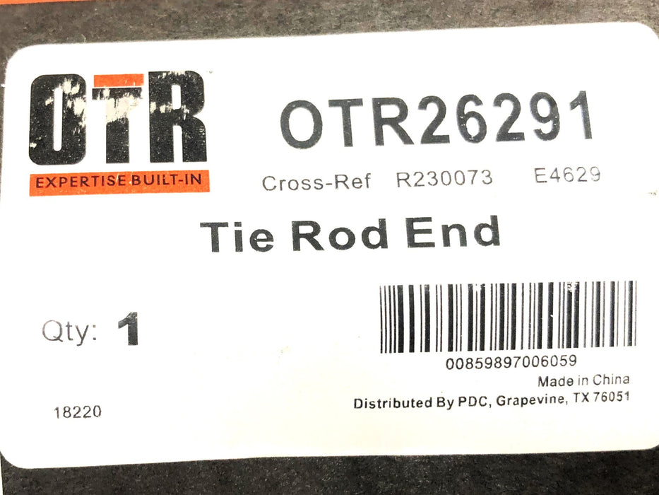 Over The Road Tie Rod End OTR26291 NOS