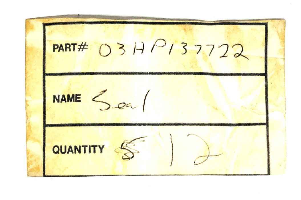 Unbranded 1.37 Inch ID 1.99 Inch OD Seal Ring 03HP137722 [Lot of 5] NOS
