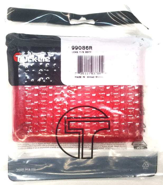 Truck-Lite Red Rectangle Turn Signal Lens 99086R NOS
