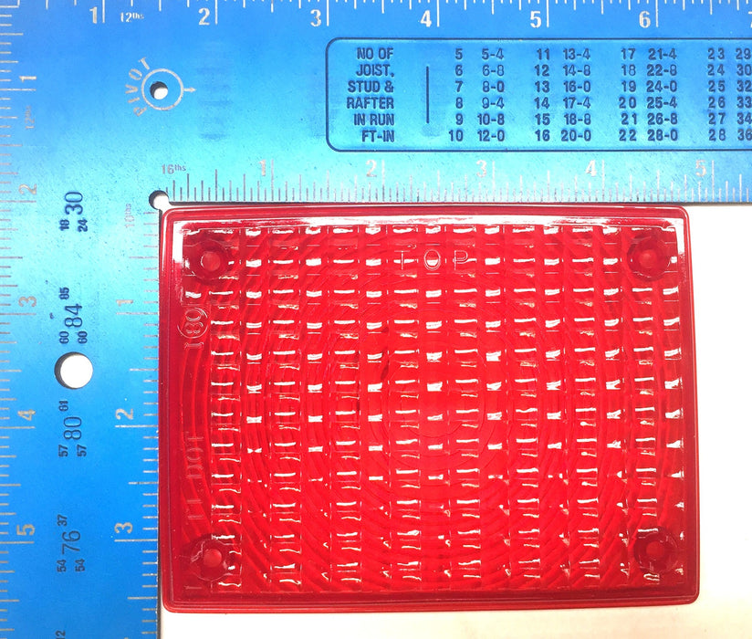Truck-Lite Red Rectangle Turn Signal Lens 99086R NOS