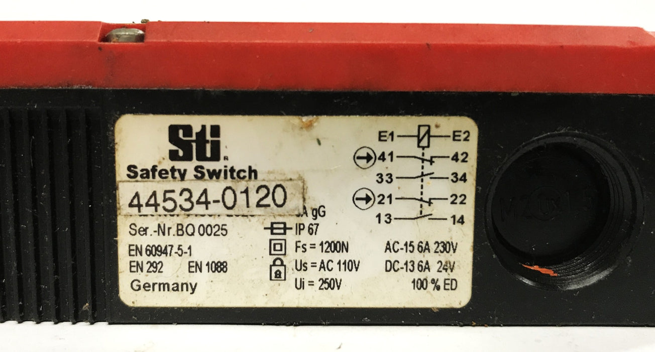 Omron TJ4019 Safety Switch 44534-0120 USED