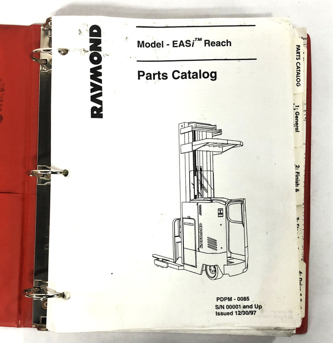 Raymond EASi REACH Forklift Parts Catalog PDPM-0085 USED