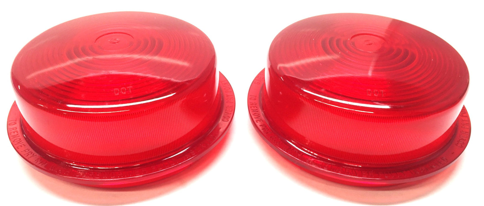 Betts Machine Co. Red Round Snap-In Stop Lens 71ST [Lot of 2] NOS