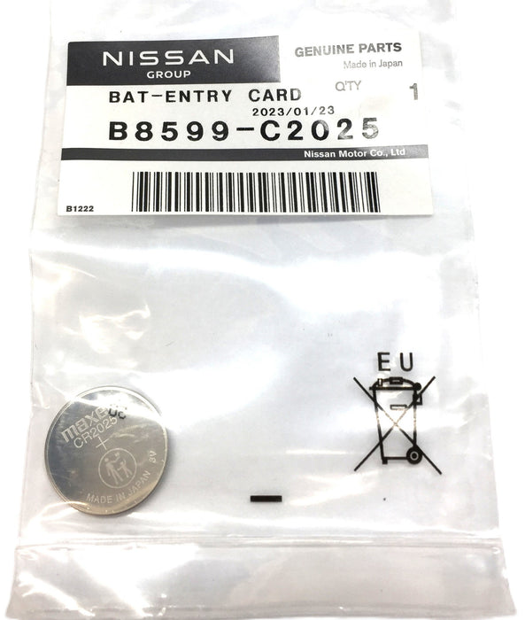 Nissan Group Entry Card Battery B8599-C2025 NOS